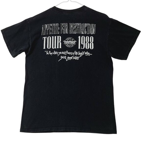 VINTAGE T-Shirt, Guns & Roses Tour 1988 "Appetite for Destruction" Size Lrg - Picture 2 of 4